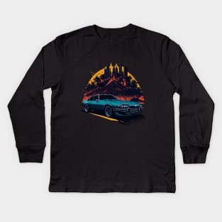Jaguar XJS Vintage Car Kids Long Sleeve T-Shirt